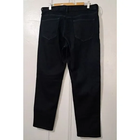 Banana Republic Mens 34/30 TRAVELER TAPERED FIT DARK BLUE Jeans Pants $130